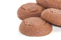 Chocolate biscuits isolated