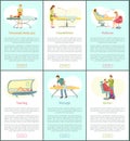 Chocolate Body Spa and Tanning Posters Set Vector