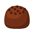 Chocolate Bonbon Candy with Choco Ball Icon Animated PNG Illustration