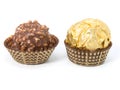 Chocolate bonbon isolated Royalty Free Stock Photo