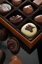 Chocolate in box Royalty Free Stock Photo