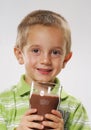 Chocolate boy. Royalty Free Stock Photo