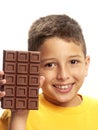 Chocolate boy. Royalty Free Stock Photo