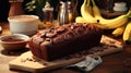 Chocolate bread with bananas: Sweet morning for gourmets