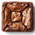 A Chocolate Brownie on an Isolated Transparent Background Royalty Free Stock Photo