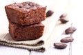 Chocolate brownies dessert Royalty Free Stock Photo