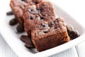 Chocolate brownies dessert Royalty Free Stock Photo