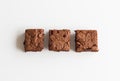 Chocolate brownies dessert Royalty Free Stock Photo