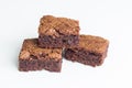 Chocolate brownies dessert Royalty Free Stock Photo