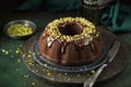 chocolate bundt cake Royalty Free Stock Photo