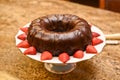 Chocolate Bundt Cake Royalty Free Stock Photo