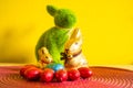 Chocolate Bunnies for Easter. Various candy and chocolate Easter eggs, Royalty Free Stock Photo