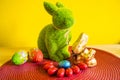Chocolate Bunnies for Easter. Various candy and chocolate Easter eggs, Royalty Free Stock Photo