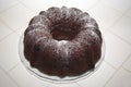 Chocolate bunt cake Royalty Free Stock Photo
