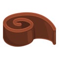 Chocolate butter icon cartoon vector. Candy cocoa
