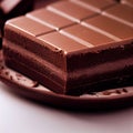 Chocolate cake close-up Royalty Free Stock Photo