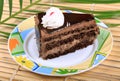 Chocolate cake piece