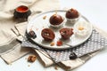 Chocolate Cake Pops with Prunes, Walnuts and Smoked Paprika