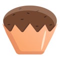Chocolate cake. Sweet. Delicious sweets. Cartoon style. Royalty Free Stock Photo