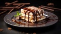 chocolate cake tiramisu food Royalty Free Stock Photo