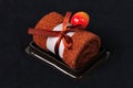 Chocolate Cake towel Royalty Free Stock Photo