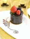 Chocolate cake withfresh berry