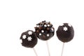 Chocolate cakepops with decoration