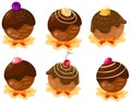 Chocolate cakes Royalty Free Stock Photo