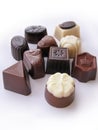 Chocolate candies collection isolated Royalty Free Stock Photo