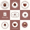 Chocolate Candies and Desserts Labels