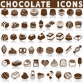 Chocolate candy icons