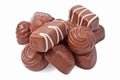 Chocolate candy on a white background Royalty Free Stock Photo