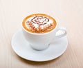 Chocolate cappuccino time. Royalty Free Stock Photo