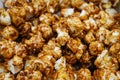 Chocolate caramel coated popcorn Royalty Free Stock Photo