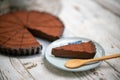 chocolate cheese pie Royalty Free Stock Photo