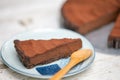 chocolate cheese pie Royalty Free Stock Photo