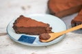 chocolate cheese pie Royalty Free Stock Photo
