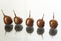 Chocolate cherries with liqueur and Armagnac