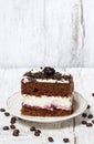 Chocolate and cherry cake Royalty Free Stock Photo