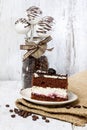 Chocolate and cherry cake Royalty Free Stock Photo