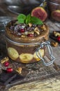 Chocolate Chia seed pudding Royalty Free Stock Photo