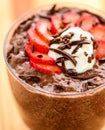 Chocolate Chia seed pudding Royalty Free Stock Photo