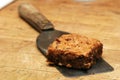 Chocolate chip brownie Royalty Free Stock Photo