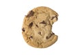Chocolate Chip Cookie - Bite Taken Royalty Free Stock Photo