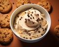 chocolate chip cookie dough ice cream Royalty Free Stock Photo