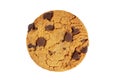 Chocolate chip cookie, gluten free, isolated on a white background