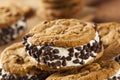 Chocolate Chip Cookie Ice Cream Sandiwch Royalty Free Stock Photo