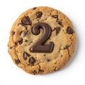 Chocolate chip cookie number 2 Royalty Free Stock Photo
