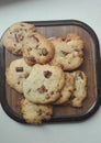 Chocolate chip cookies Royalty Free Stock Photo