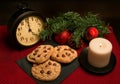 Chocolate Chip Cookies for Christmas Holiday Royalty Free Stock Photo